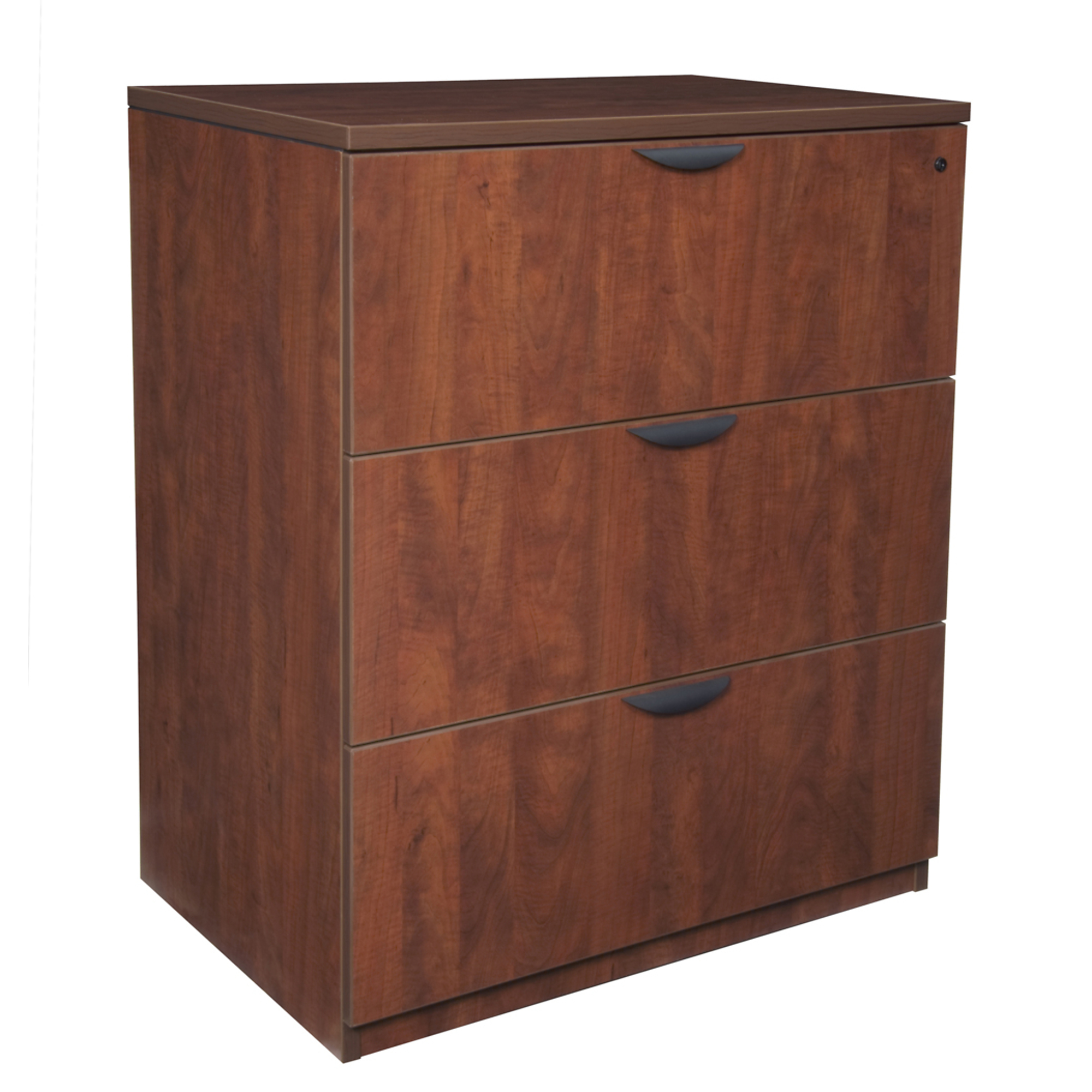 Regency Legacy Stand Up Lateral File — 42in. High, 3 Drawers, Lockable, Cherry, Model# LSLF4136CH